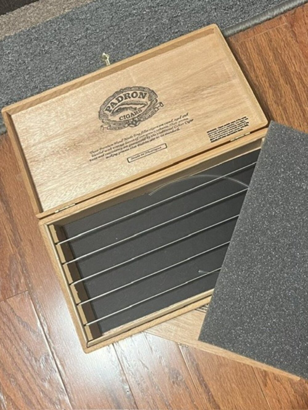 Cigar box storage for Lampwork beads